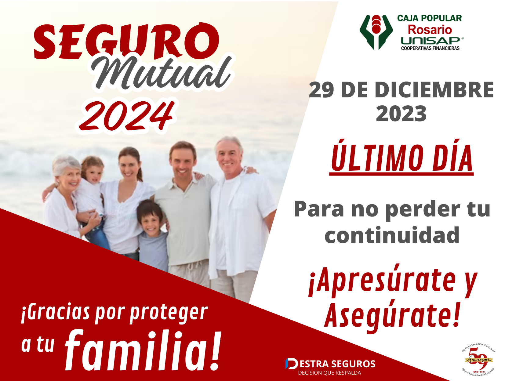ULTIMO DIA PARA NO PERDER CONTINUIDAD SEGURO MUTUAL 2024 (3)